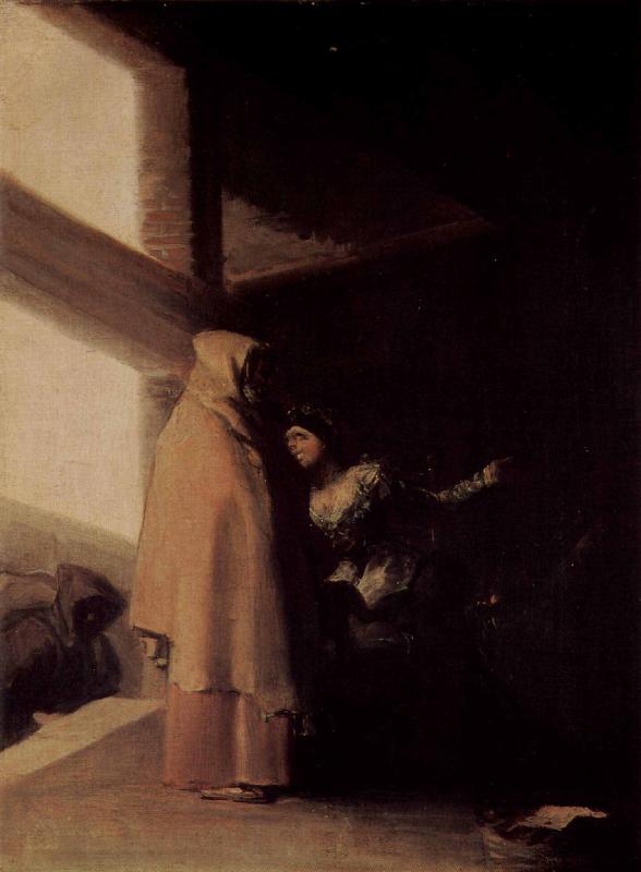 Francisco de Goya Besuch des Monchs France oil painting art